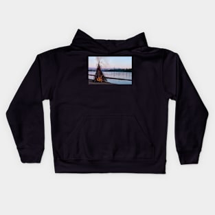 Bonfire on the Kemijoki Kids Hoodie